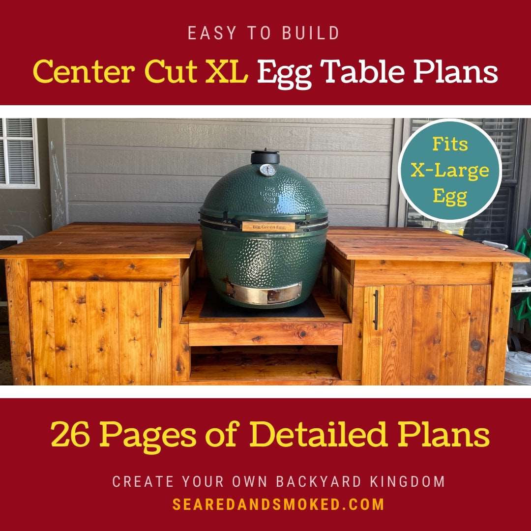 Center Cut XL Green Egg Table Plans - Fits XL Kamados