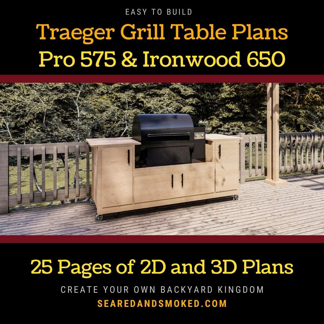 Traeger Grill Table Plans for 575 Pro or Ironwood 650