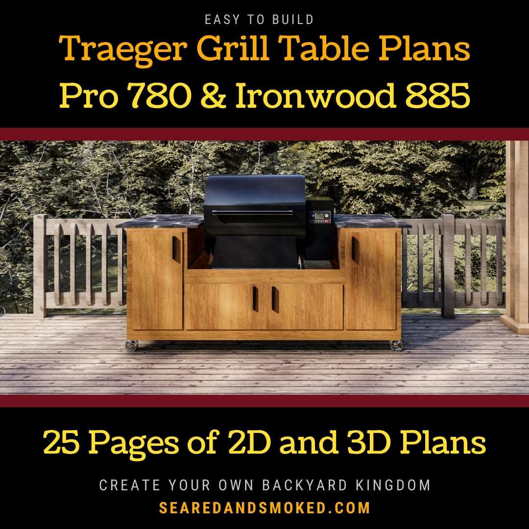 Traeger Grill Table Plans for Pro 780 and Ironwood 885 Pellet Grills