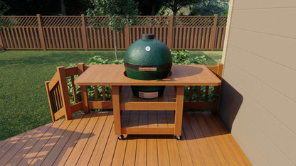 Modern Compact XL Green Egg Table for X-Large Eggs